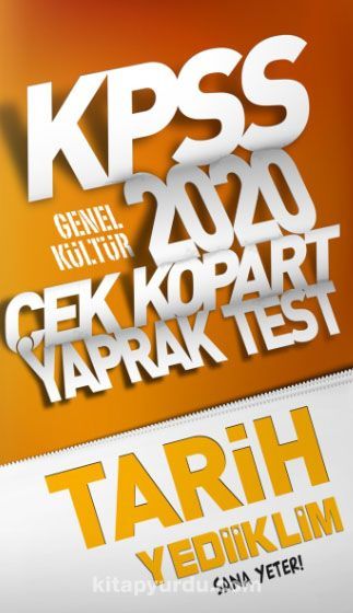 2020 KPSS Genel Kültür Tarih Çek Kopart Yaprak Test