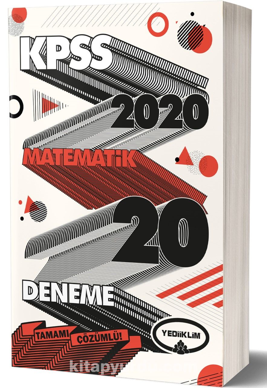2020 KPSS Genel Yetenek Matematik Tamamı Çözümlü 20 Deneme