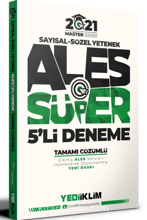 2021 Master Serisi Ales Sayısal-Sözel Yetenek Tamamı Çözümlü Süper 5'li Deneme