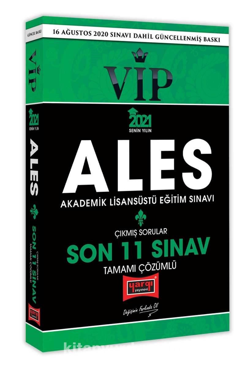 2021 ALES VIP Son 11 Sınav Tamamı Çözümlü Çıkmış Sorular