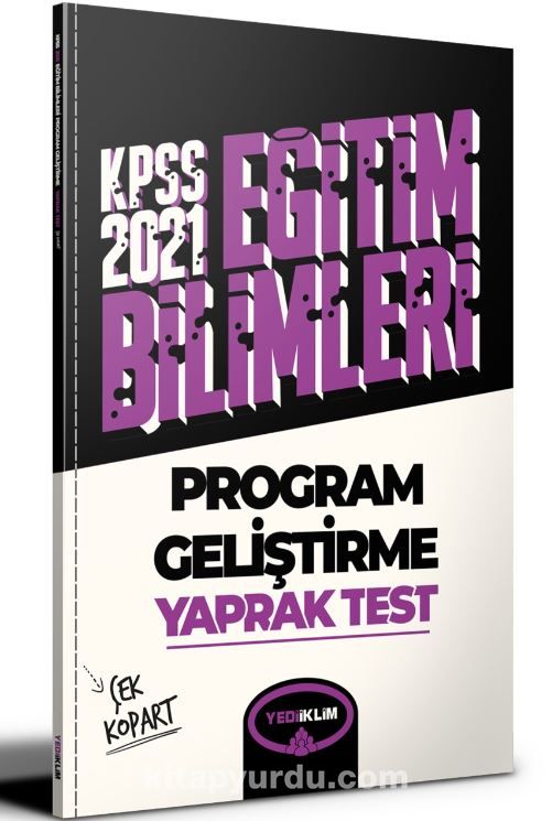 2021 Kpss Eğitim Bilimleri Program Geliştirme Çek Kopart Yaprak Test