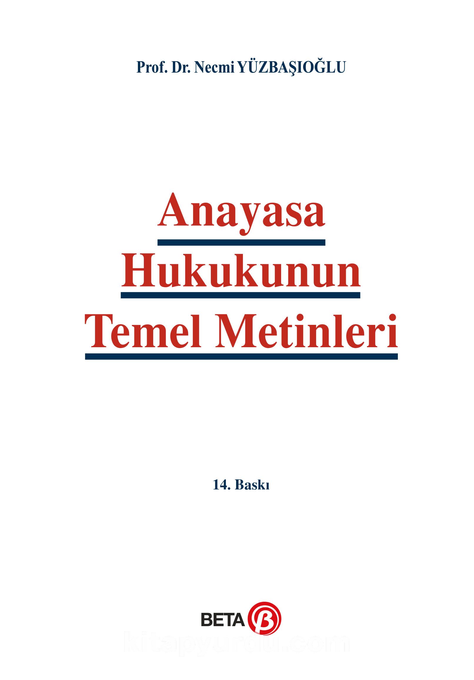 Anayasa Hukukunun Temel Metinleri (Ciltsiz) Kitabını PDF Indir [ePUB ...