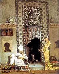 Kahve Getiren Kadın / Osman Hamdi Bey (OHB 005-30x35) (Çerçevesiz)