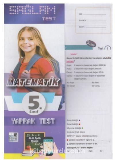 5. Sınıf Matematik Sağlam Yaprak Test (Poşetli)