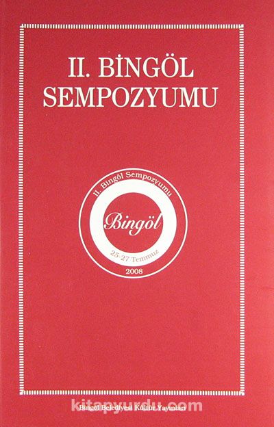 II. Bingöl Sempozyumu (2-E-6)