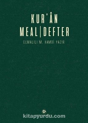 Kur'an Meal Defter