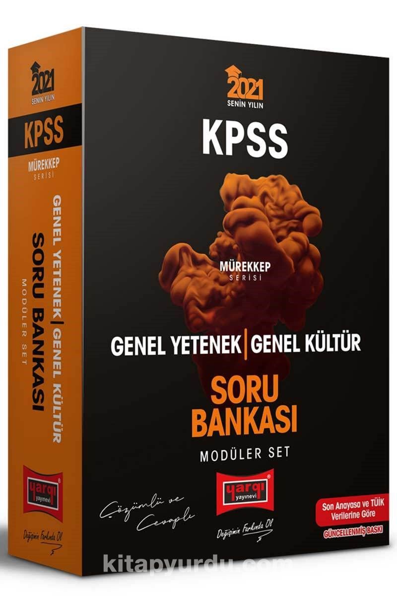 2021 KPSS Genel Yetenek Genel Kültür Çözümlü ve Cevaplı Modüler Soru Bankası Seti Mürekkep Serisi