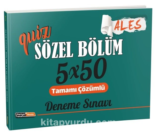 2021 Quiz Ales Sözel Bölüm Tamamı Çözümlü 5x50 Deneme Sınavı