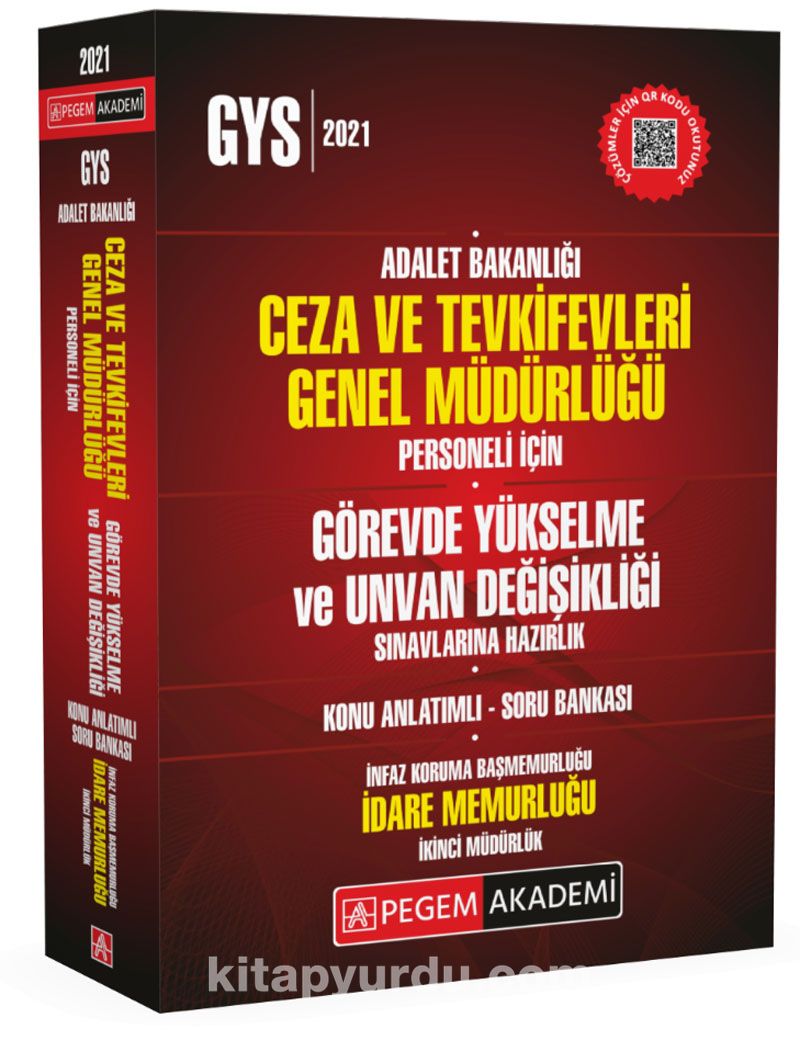 2021 Adalet Bakanlığı Ceza ve Tevkifevleri İnfaz Koruma Başmemurluğu-İdare Memurluğu-İkinci Müdürlük Hazırlık Kitabı