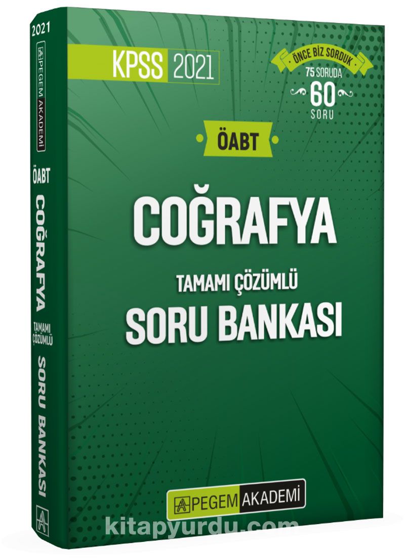 2021 KPSS ÖABT Coğrafya Tamamı Çözümlü Soru Bankası