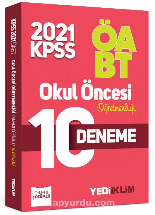 2021 ÖABT Okul Öncesi Öğretmenliği Tamamı Çözümlü 10 Deneme