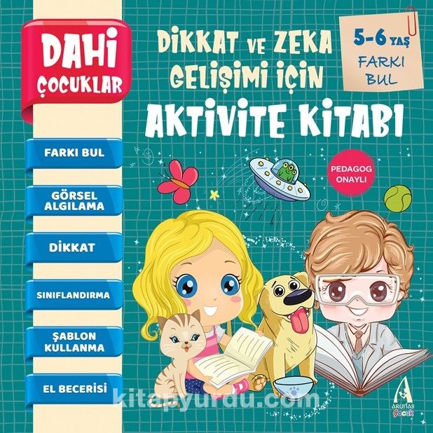 Dahi Çocuklar Aktivite Kitabı 5-6 Yaş / Farkı Bul