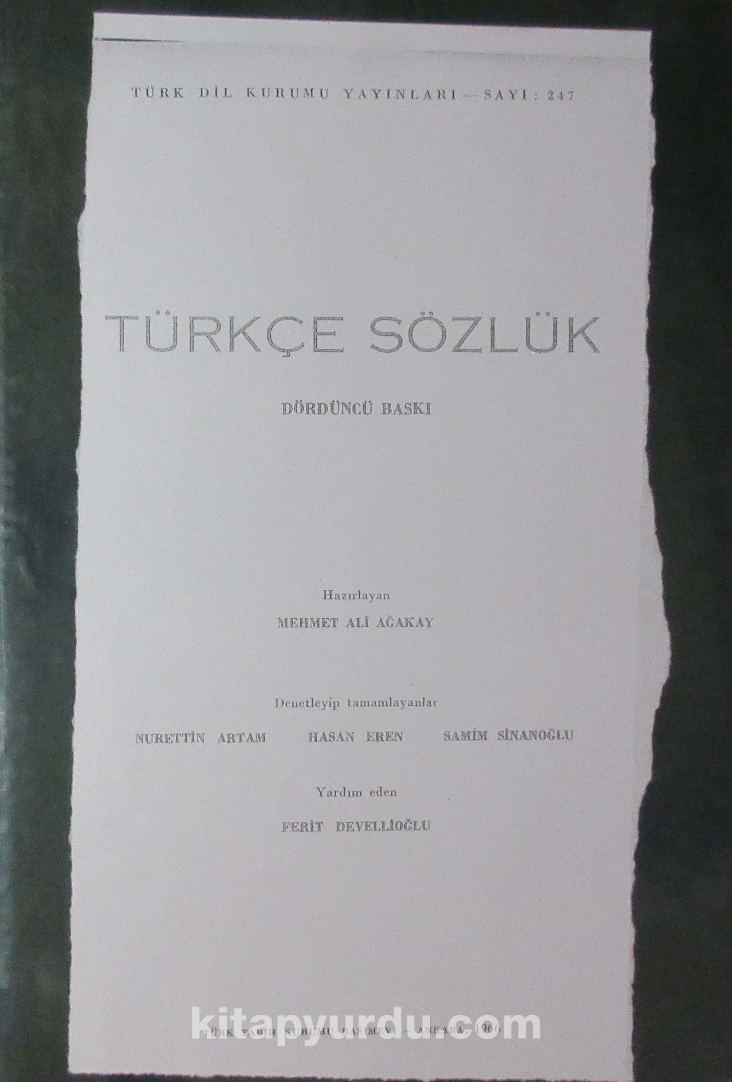 Türkçe Sözlük (2-I-2)