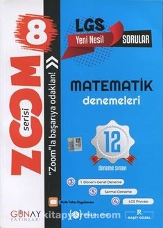 Zoom Serisi - 8. Sınıf LGS Matematik Denemeleri