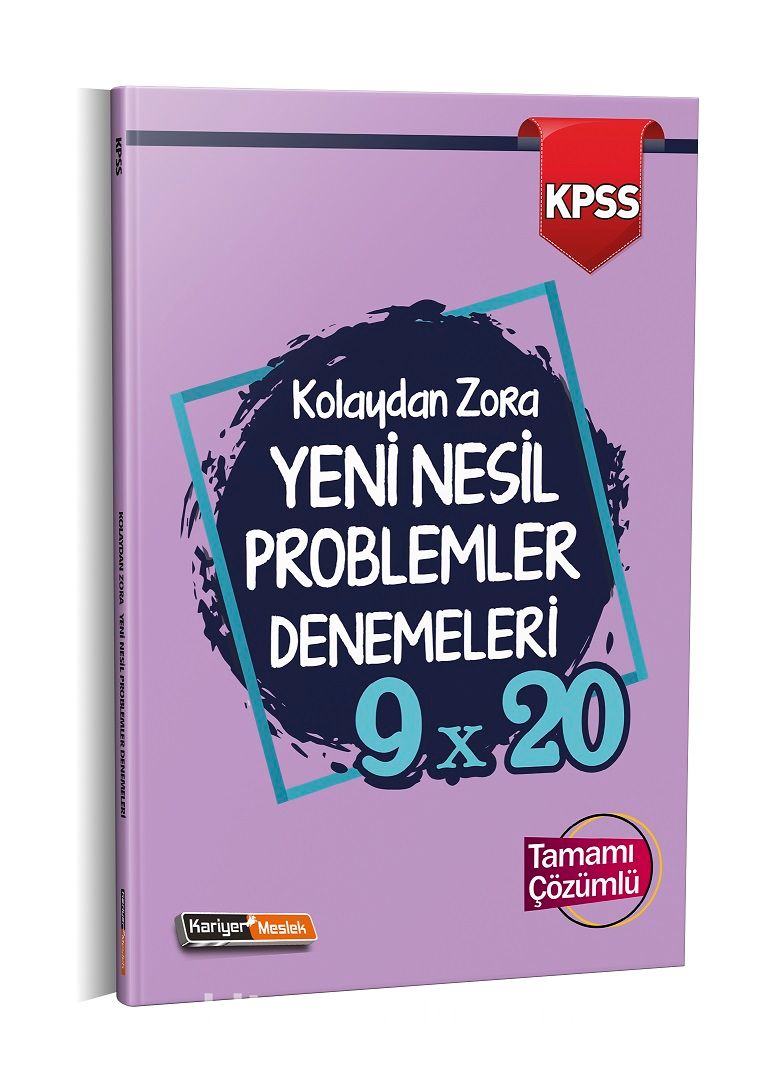 2021 KPSS Kolaydan Zora 9x20 Yeni Nesil Çözümlü Problemler Denemeleri