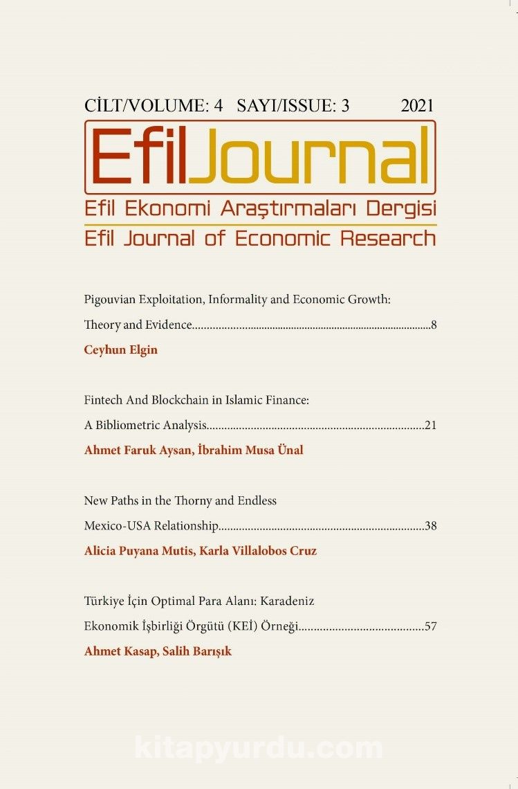 Efil Ekonomi Araştırmaları Dergisi; Cilt: 4 Sayı: 3