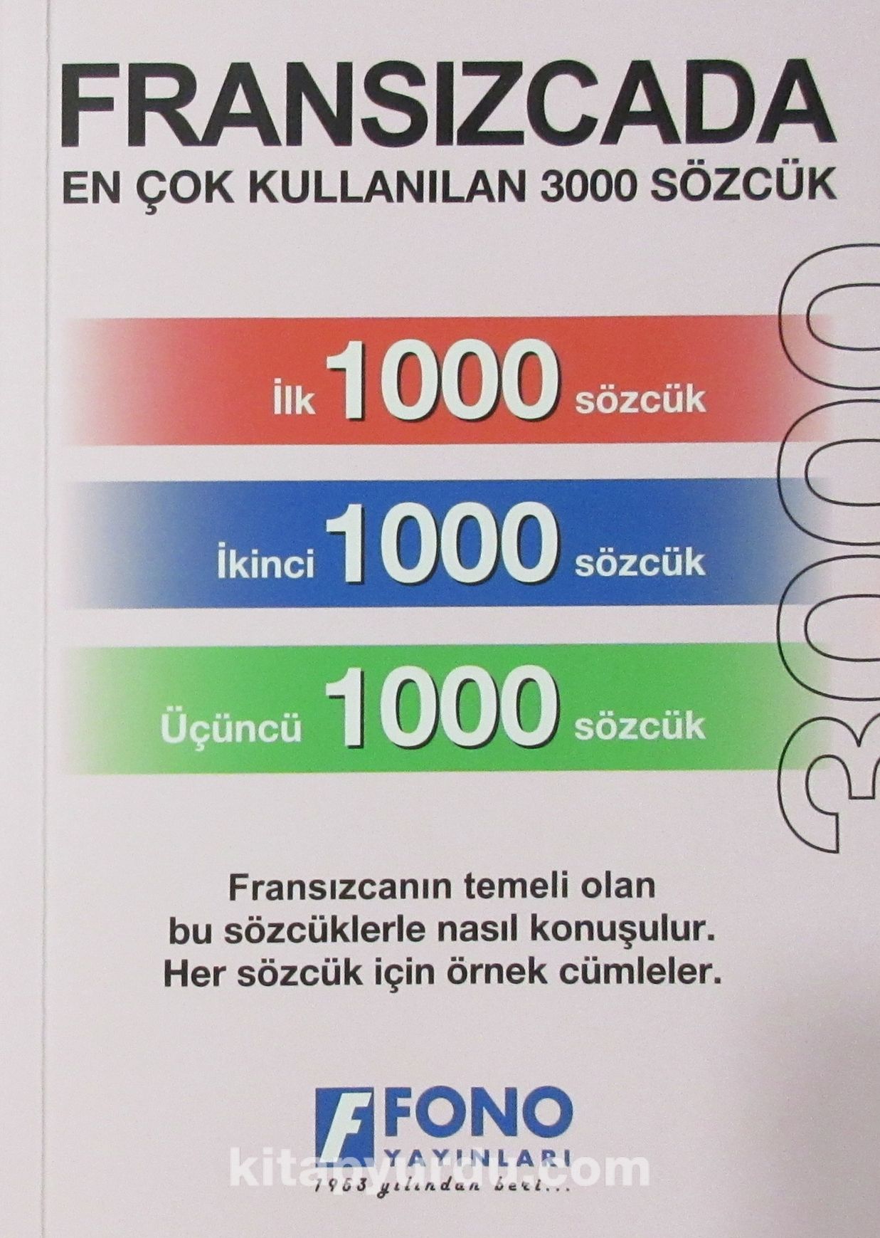 Fransızcada En Çok Kullanılan 3000 Sözcük Kitabı