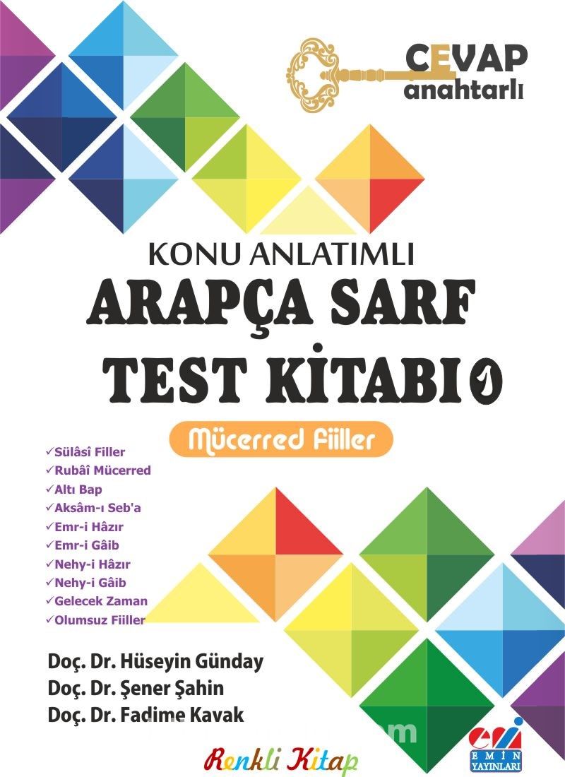 Konu Anlatımlı Arapça Sarf Test Kitabı 1 & Mücerred Fiiller