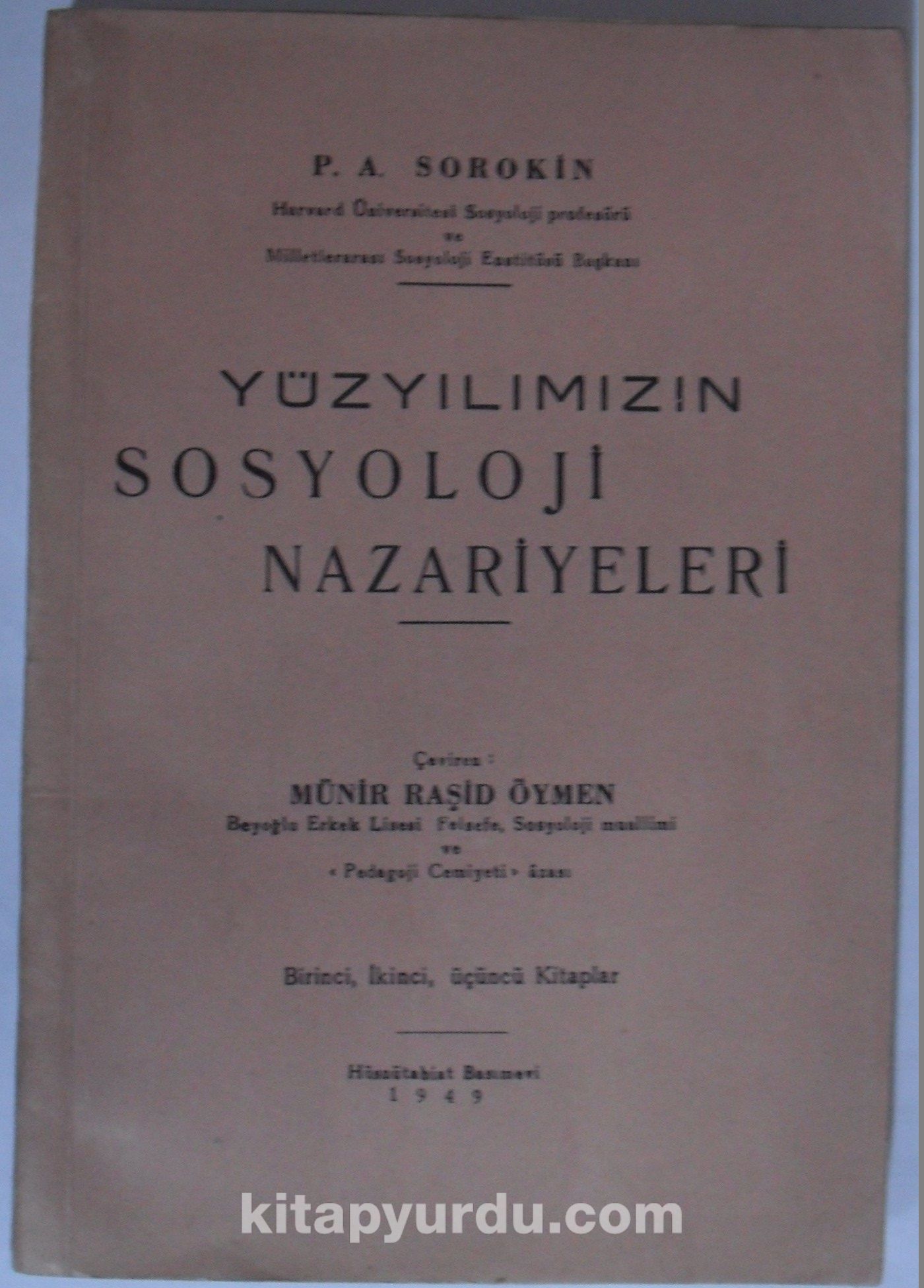 Yüzyılımızın Sosyoloji Nazariyeleri Kod: 12-C-8