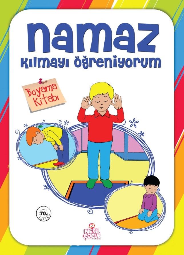 Namaz Kılmayı Öğreniyorum / Erkek (Boyama)