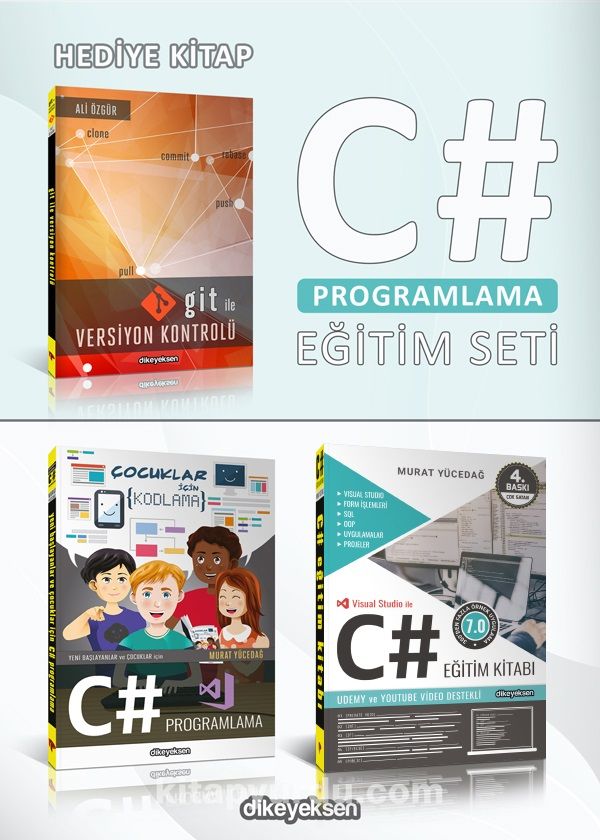 C# Programlama Eğitim Seti (3 Kitap 2+1)