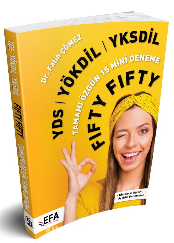 YDS YÖKDİL YKSDİL Fifty Fifty 15 Mini Deneme (EFA Serisi)