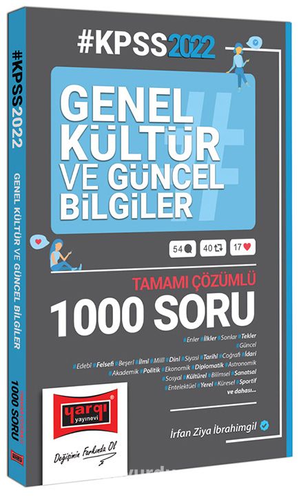 2022 KPSS Genel Kültür ve Güncel Bilgiler Tamamı Çözümlü Soru Bankası