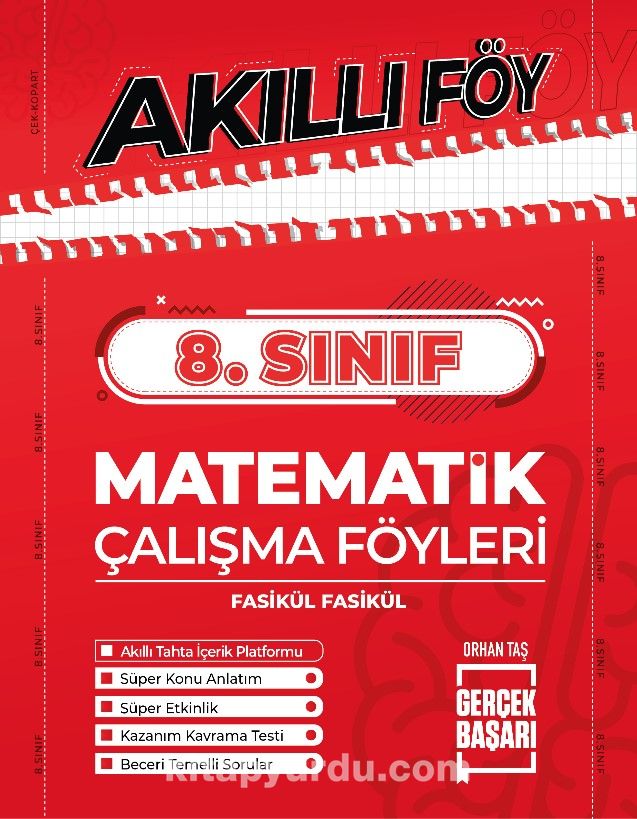 8. Sınıf Akıllı Föy Matematik Çalışma Föyleri Fasikül Fasikül