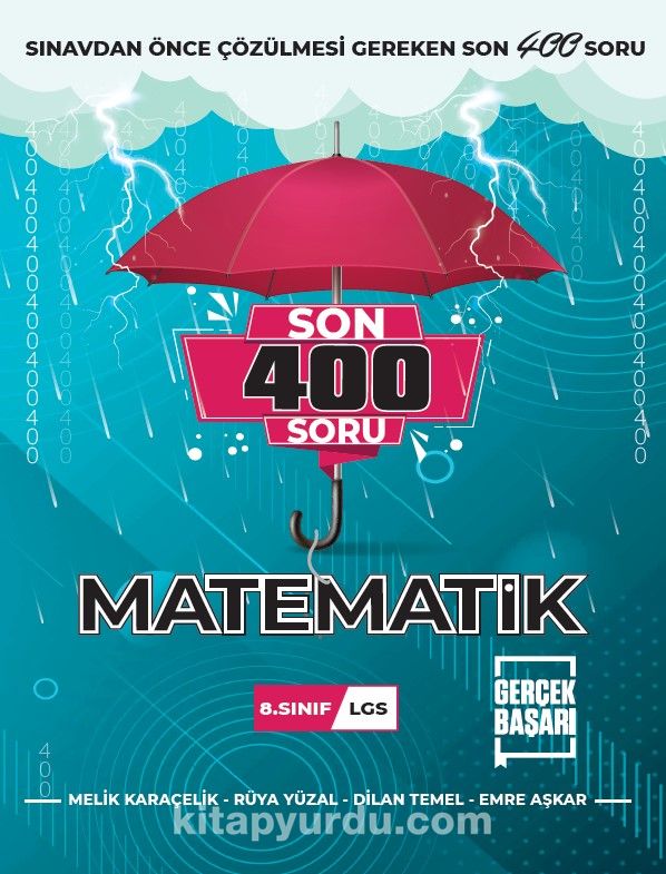 8.Sınıf Son 400 Soru Matematik Soru Bankası