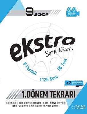 9. Sınıf Ekstra Soru Kitabı 1. Dönem Tekrarı