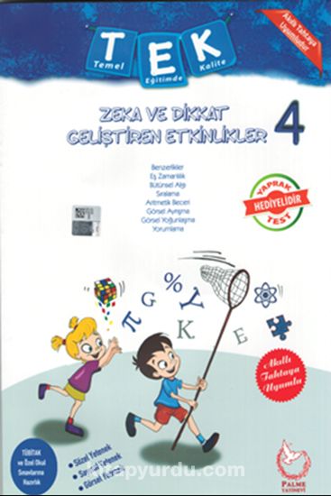 4. Sınıf Tek Zeka ve Dikkat Geliştiren Etkinlikler