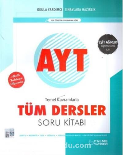 AYT Tüm Dersler Soru Kitabı Eşit Ağırlık