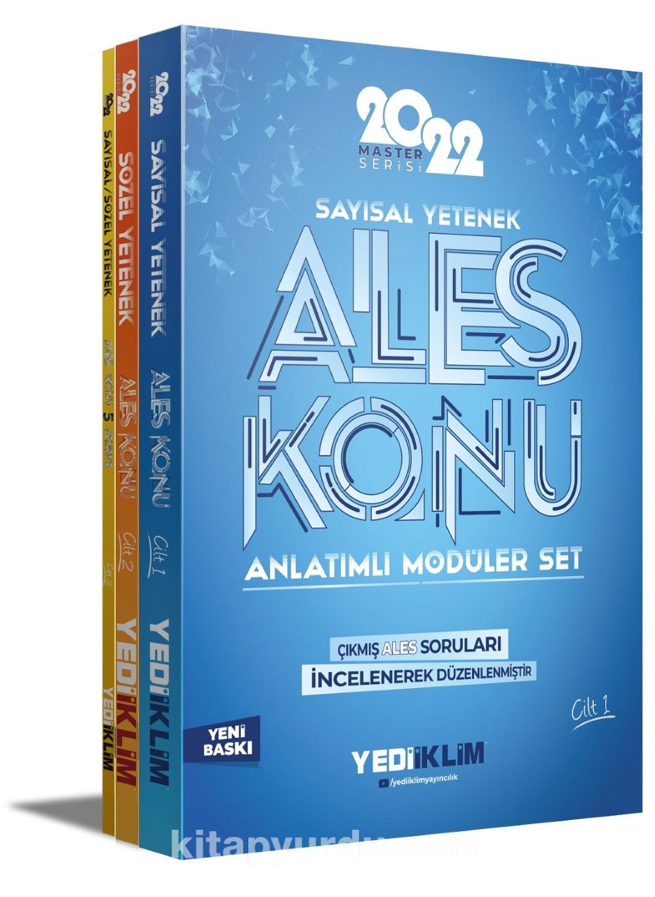 2022 Master Serisi Ales Konu Anlatımlı Modüler Set(3 Cilt)