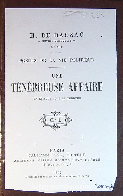 Tenebreuse Affaire (5-F-4)