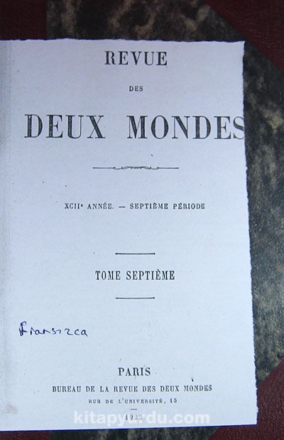 Revue Des Deux Mondes / Tome Septieme (6-D-1)