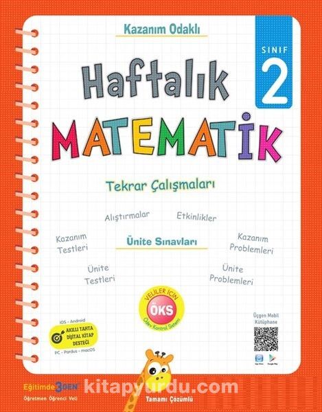 2.Sınıf Haftalık Matematik - Tekrar Çalışmaları