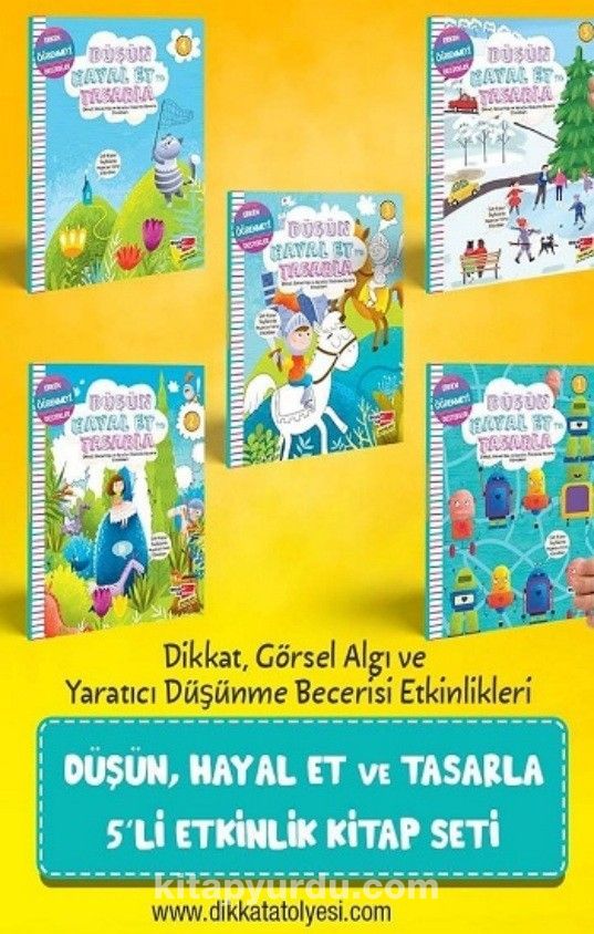 Düşün, Hayal Et ve Tasarla 5'li Etkinlik Seti