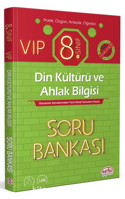 8. Sınıf Vip Din Kültürü ve Ahlak Bilgisi Soru Bankası