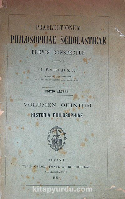 Praelectionum Philosophiae Scholasticae Brevis Conspectus (6-D-10)