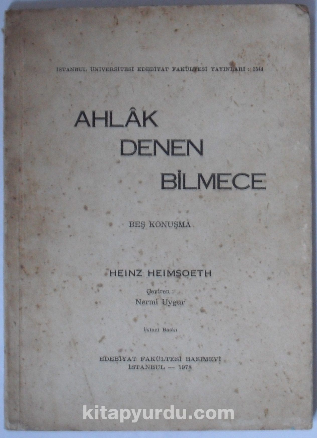 Ahlak Denen Bilmece (Kod:4-H-28)