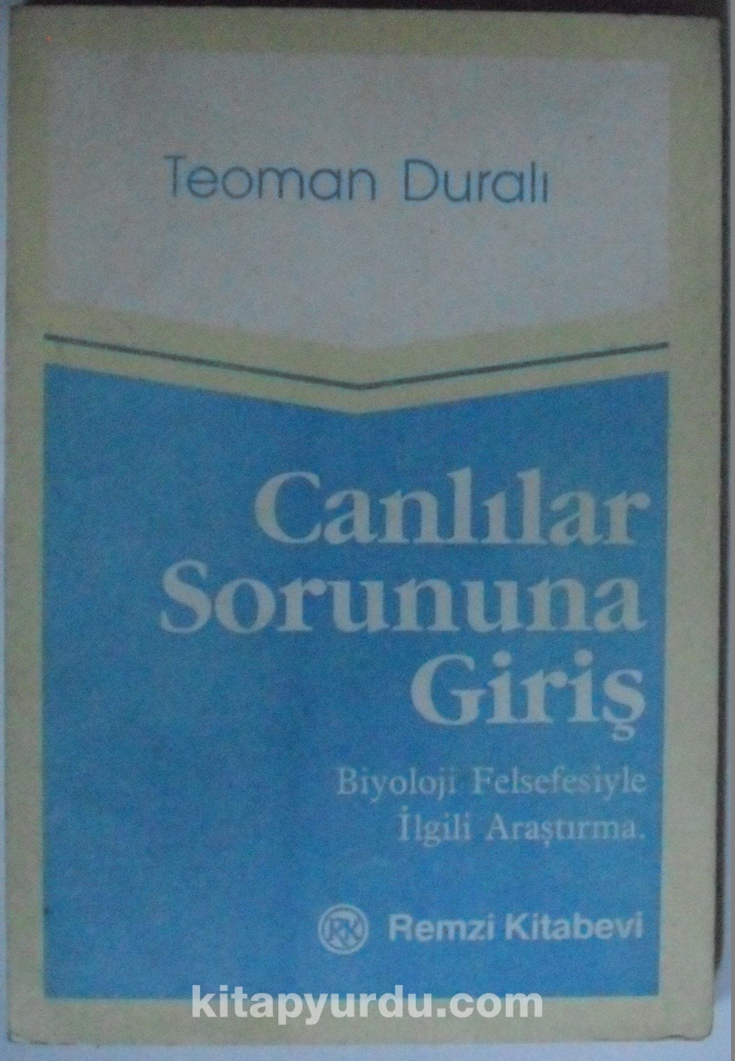 Canlılar Sorununa Giriş Kod: 10-I-2