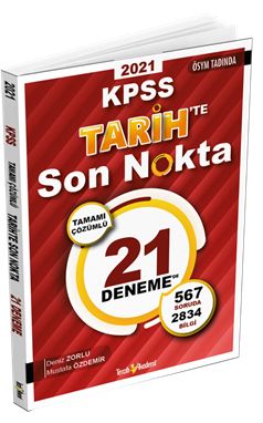 2021 KPSS Tarihte Son Nokta 21 Çözümlü Deneme