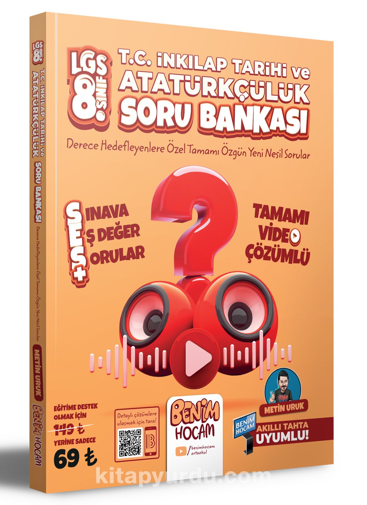 2023 LGS 8.Sınıf T.C. İnkılap Tarihi ve Atatürkçülük Tamamı Video Çözümlü Soru Bankası