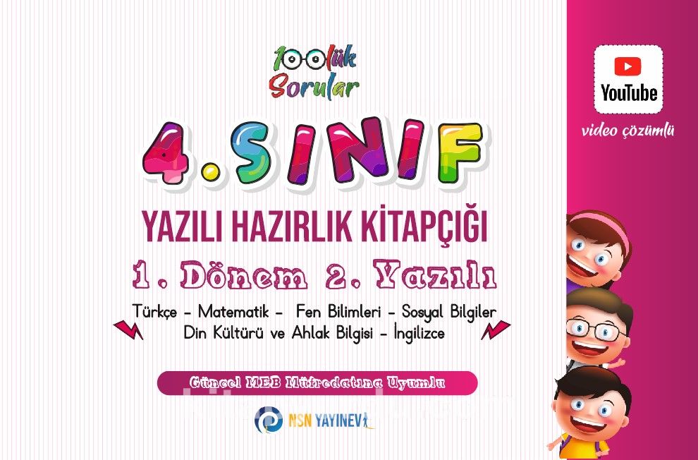 4. Sınıf Yazılı Hazırlık Kitapçığı 1. Dönem 2. Yazılı