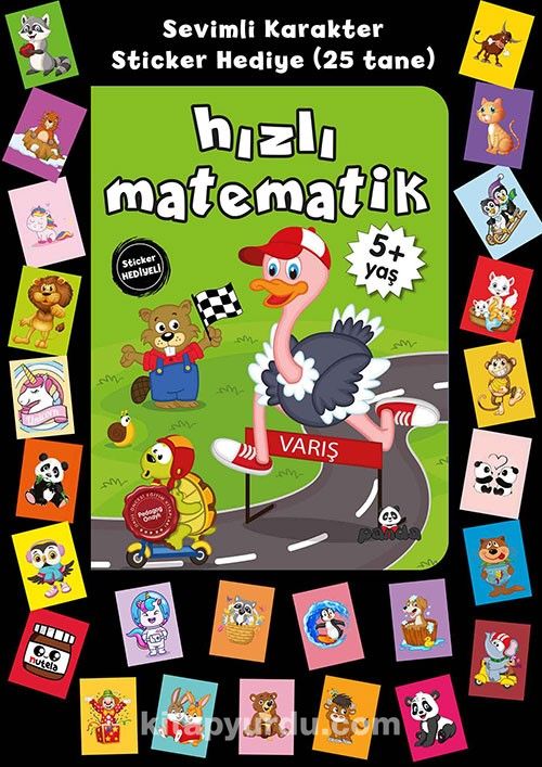 Stickerlı 5+ Yaş Hızlı Matematik