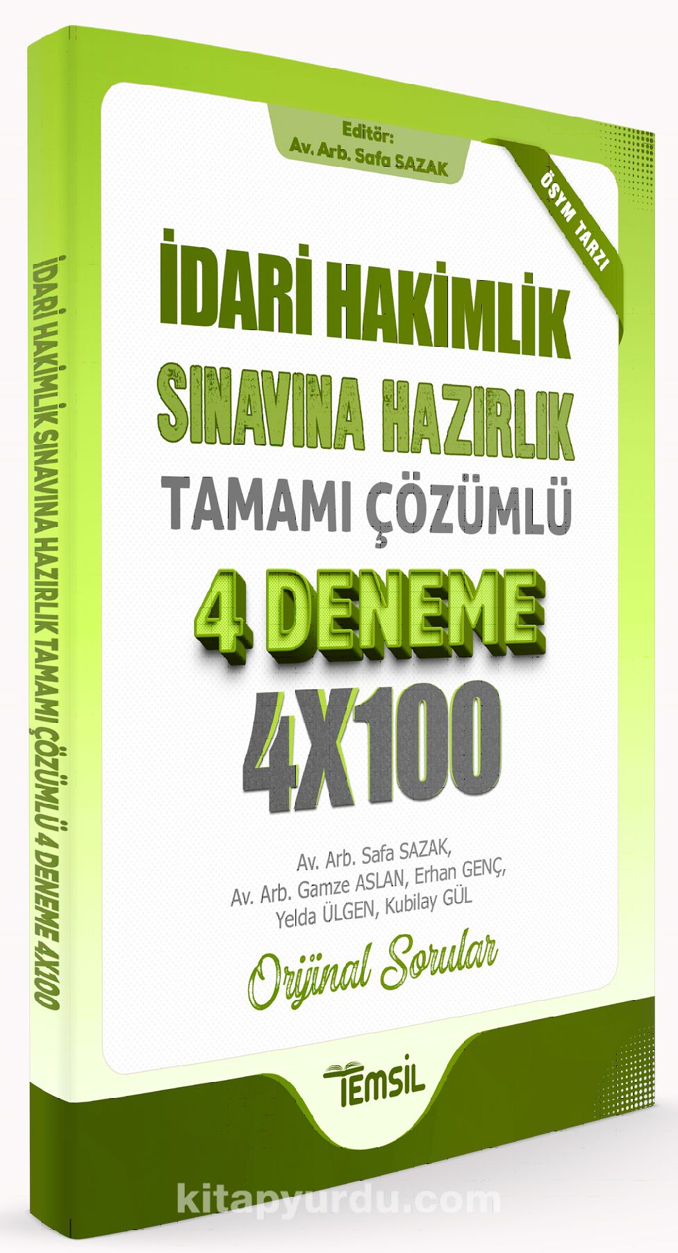 İdari Hakimlik Sınavına Hazırlık  Tamamı Çözümlü 4 Deneme