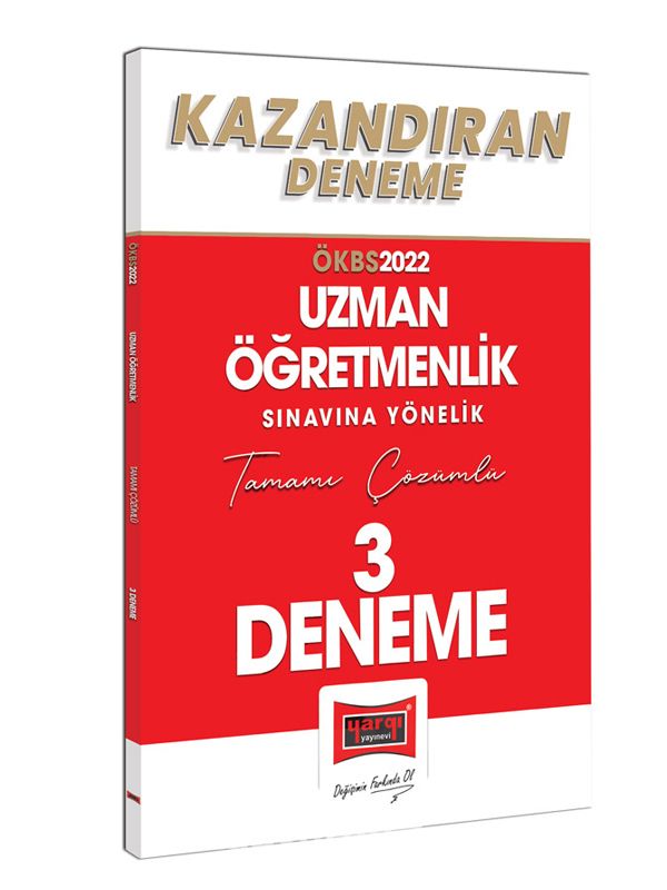 2022 Uzman Öğretmenlik Sınavı Yönelik Tamamı Çözümlü Kazandıran 3 Deneme