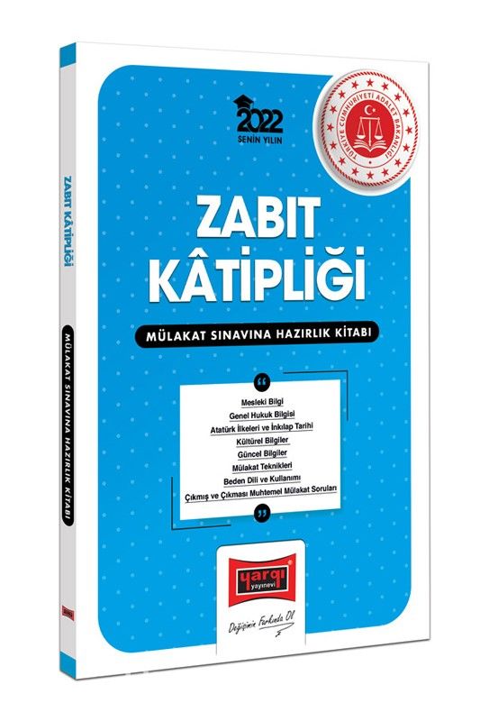 2022 Zabıt Katipliği Mülakat Sınavına Hazırlık Kitabı