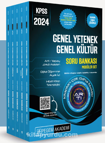 2024 KPSS Genel Yetenek Genel Kültür Tamamı Çözümlü Soru Bankası Seti