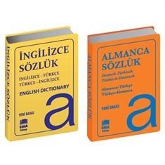 Almanca-Türkçe Sözlük ve İngilizce-Türkçe Sözlük (2 Kitap Set Biala Kapak)